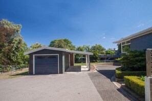 Driveway carport view