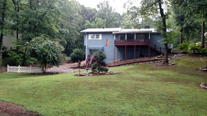 Large back yard for children to play