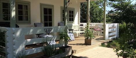 Front decking view of lake