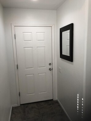 Front door from the inside of the house