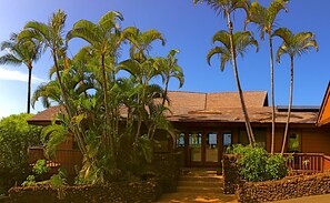 Front entry and parking area