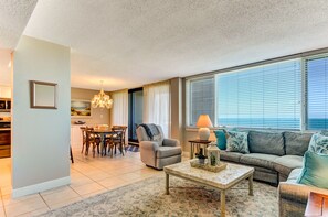 View of Dining area from the Living space