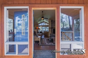 Looking in through the front door