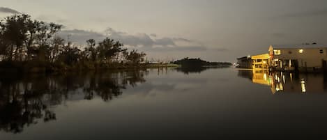 Our place, early morning on Bayou Little Caillou 