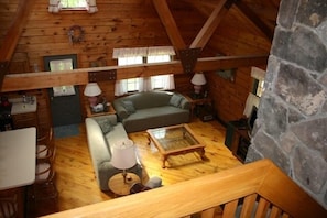 view of great room from upstairs