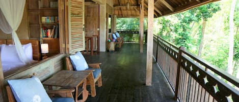 Wooden veranda