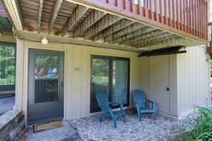 Outdoor Seating Area outside Waterville Valley Vacation Condo