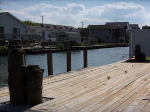 Ahh, the boat (or sun bathe) dock in back of home