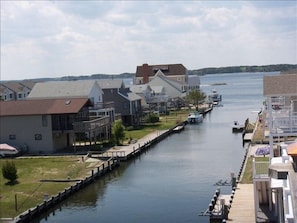 Beautiful view of the Assawoman Bay from deck