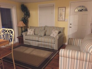 Living room (sleeper sofa and chair)