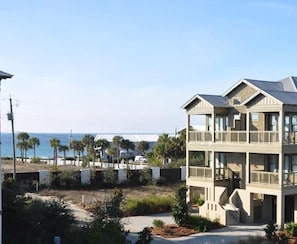 The view from the balconies. Lay down and listen to the surf.