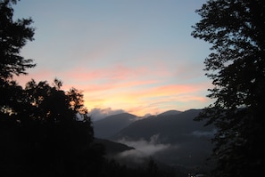 Sunset on the deck