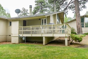 Back of the condo with patio