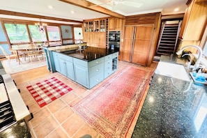 Gourmet kitchen with Viking cooktop