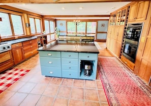 Gourmet kitchen with Wolf double oven