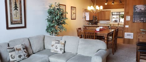 Open plan living dining kitchen