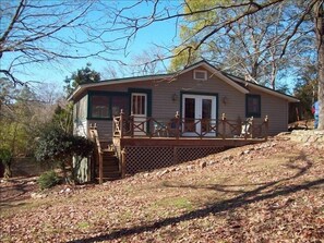 Side view of house from side yard.