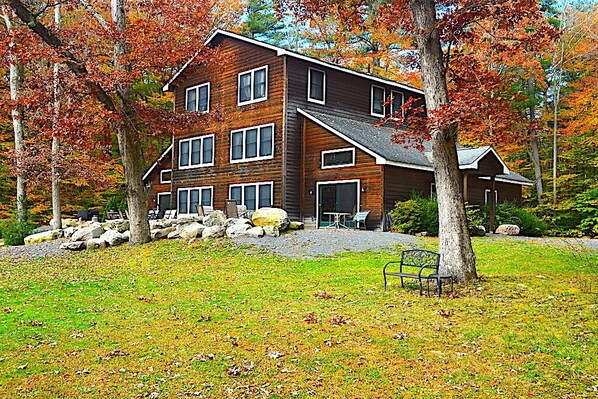 Southeast side of Hidden Cedar Inn, spacious and private.