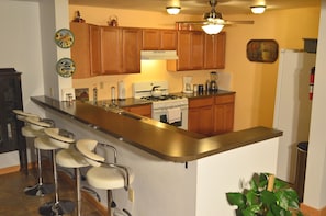 Wet Bar with Party Kitchen in the East Wing.