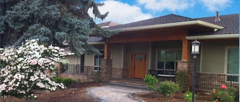 Front Entrance - Deck wraps around entire front half of house.