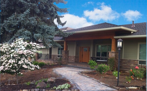 Front Entrance - Deck wraps around entire front half of house.