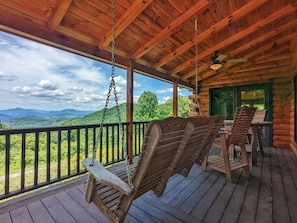Beautiful Mountain Views from the Main Level Deck
