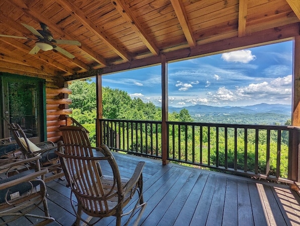 Beautiful Mountain Views from the Main Level Deck