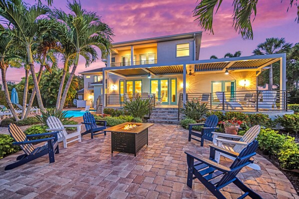 Backyard Patio Twilight