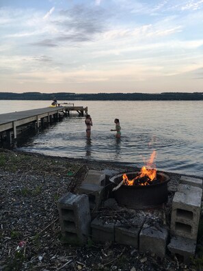 The 100 foot long & 8 foot wide doc is always good for an evening swim.
