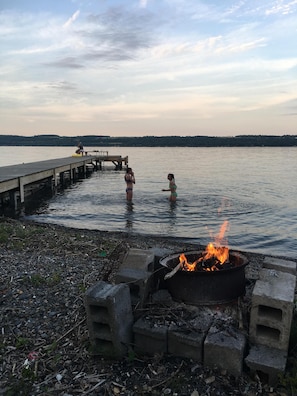 The 100 foot long & 8 foot wide doc is always good for an evening swim.