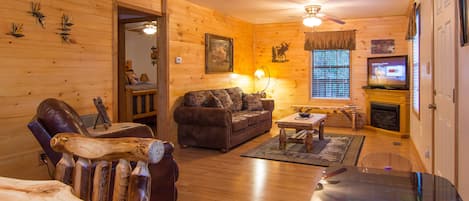 You will love this beautiful cabin, which is now all wood inside!