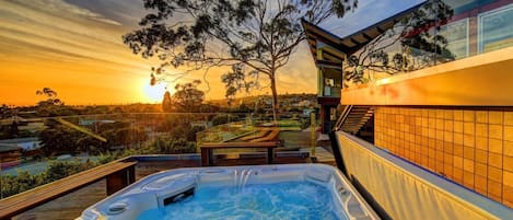 Stunning sunset views from the spa!