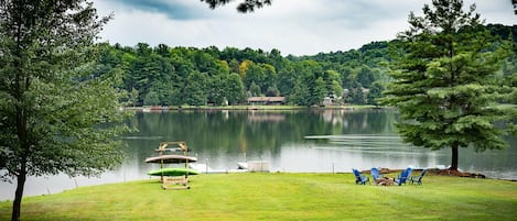 View of lake from the deck