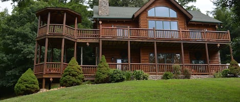 Cedar Bear Lodge view from front yard.