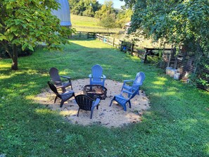 Private outdoor fire pit.