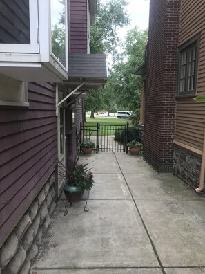 Side entrance