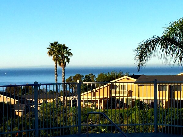 View west from patio/pool.