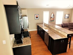 Fully stocked kitchen