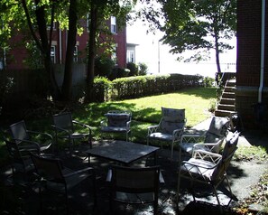 Outside seating and Garden area