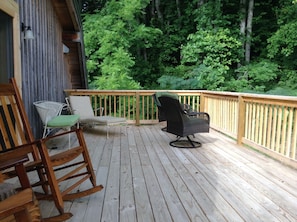 New deck with outdoor furniture