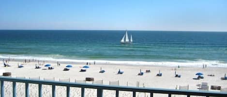 Awesome View of beach & water from balcony...3rd floor