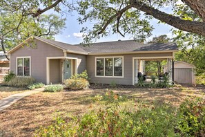 Spacious Yard | Private Covered Patio | Charcoal Grill | Single-Story Home
