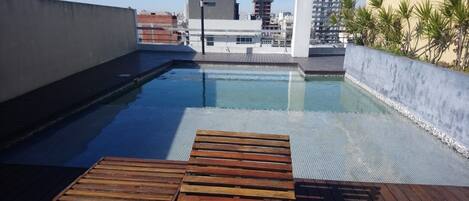 Pool and solarium on the terrace