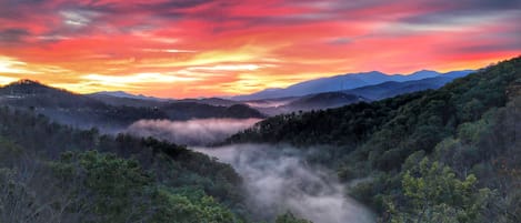 Enjoy the view of the Smoky Mountains!