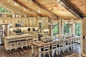 Gorgeous dining and luxury kitchen experience!