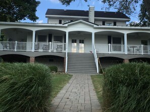 front view right before steps to shoreline
