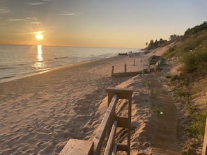 New beach path from the lower deck that’s easy for everyone