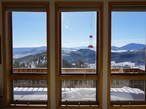 Winter view from the living room