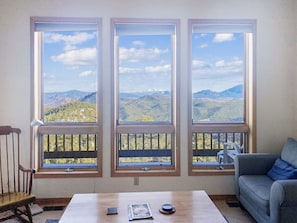 View from the main floor living room