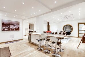 Kitchen island seats 8